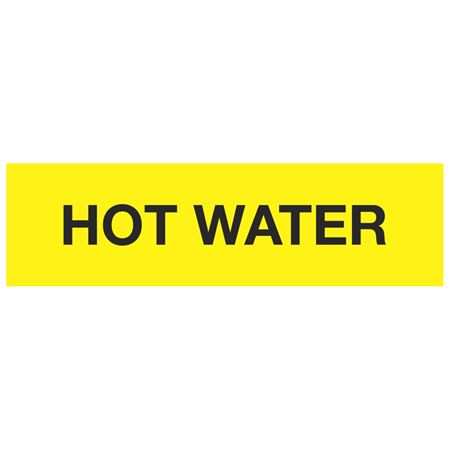 ANSI Pipe Marker - Hot Water - PK/10